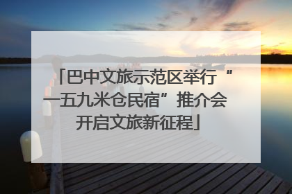 巴中文旅示范区举行“一五九米仓民宿”推介会 开启文旅新征程