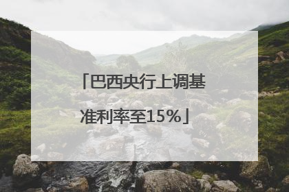 巴西央行上调基准利率至15％
