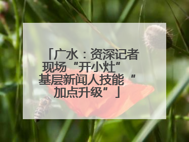 广水：资深记者现场“开小灶” 基层新闻人技能“加点升级”