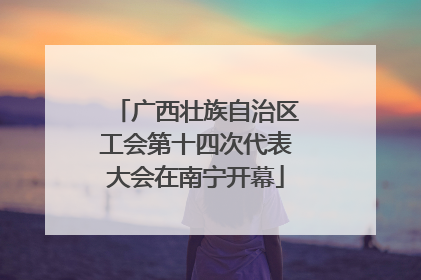 广西壮族自治区工会第十四次代表大会在南宁开幕