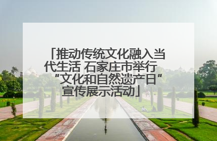 推动传统文化融入当代生活 石家庄市举行“文化和自然遗产日”宣传展示活动