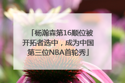 杨瀚森第16顺位被开拓者选中，成为中国第三位NBA首轮秀