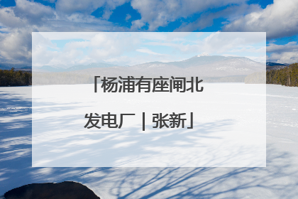 杨浦有座闸北发电厂｜张新