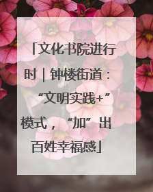 文化书院进行时｜钟楼街道：“文明实践+”模式，“加”出百姓幸福感