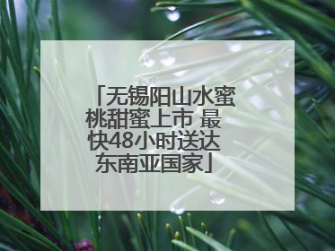 无锡阳山水蜜桃甜蜜上市 最快48小时送达东南亚国家