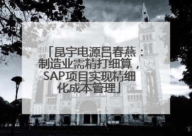 昆宇电源吕春燕：制造业需精打细算，SAP项目实现精细化成本管理