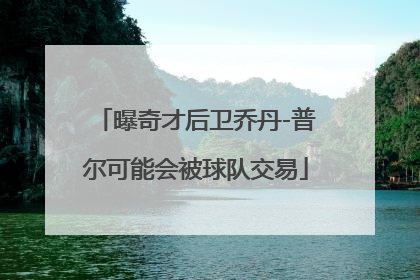 曝奇才后卫乔丹-普尔可能会被球队交易