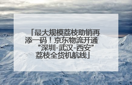 最大规模荔枝助销再添一码！京东物流开通“深圳-武汉-西安” 荔枝全货机航线