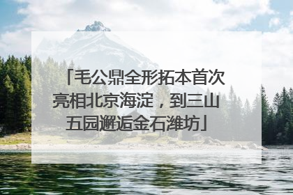 毛公鼎全形拓本首次亮相北京海淀，到三山五园邂逅金石潍坊