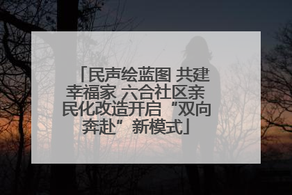 民声绘蓝图 共建幸福家 六合社区亲民化改造开启“双向奔赴”新模式