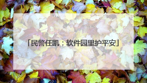 民警任凯：软件园里护平安