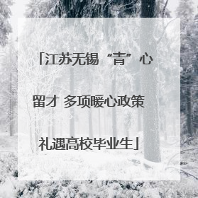 江苏无锡“青”心留才 多项暖心政策礼遇高校毕业生