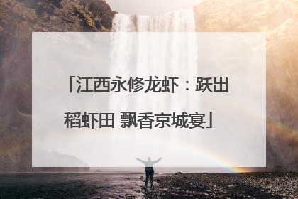 江西永修龙虾：跃出稻虾田 飘香京城宴