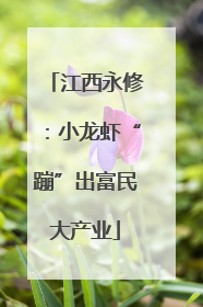 江西永修：小龙虾“蹦”出富民大产业