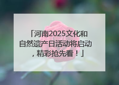 河南2025文化和自然遗产日活动将启动，精彩抢先看！