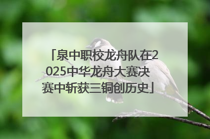 泉中职校龙舟队在2025中华龙舟大赛决赛中斩获三铜创历史