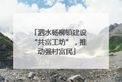泗水杨柳镇建设“共富工坊”，推动强村富民