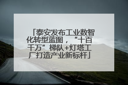 泰安发布工业数智化转型蓝图，“十百千万”梯队+灯塔工厂打造产业新标杆