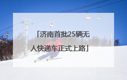 济南首批25辆无人快递车正式上路