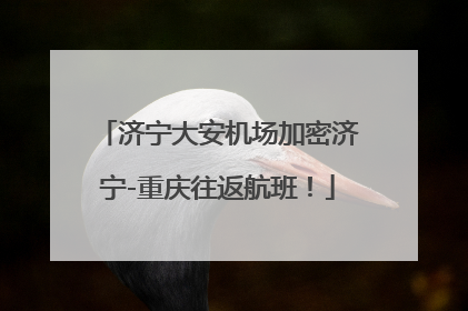 济宁大安机场加密济宁-重庆往返航班！