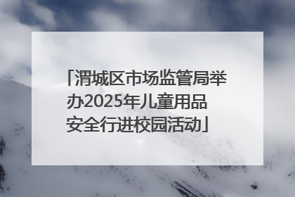 渭城区市场监管局举办2025年儿童用品安全行进校园活动
