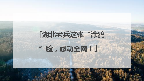 湖北老兵这张“涂鸦”脸，感动全网！