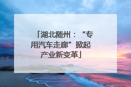 湖北随州：“专用汽车走廊”掀起产业新变革