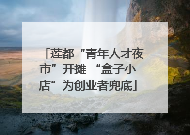 莲都“青年人才夜市”开摊 “盒子小店”为创业者兜底