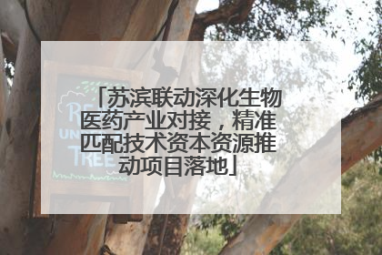 苏滨联动深化生物医药产业对接，精准匹配技术资本资源推动项目落地
