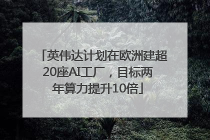 英伟达计划在欧洲建超20座AI工厂，目标两年算力提升10倍