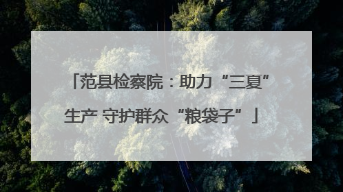 范县检察院：助力“三夏”生产 守护群众“粮袋子”