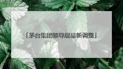 茅台集团领导层最新调整