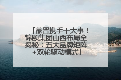 蒙晋携手干大事！锦颐集团山西布局全揭秘：五大品牌矩阵+双轮驱动模式