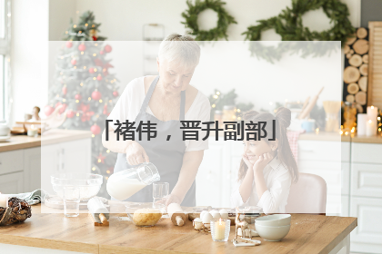 褚伟，晋升副部