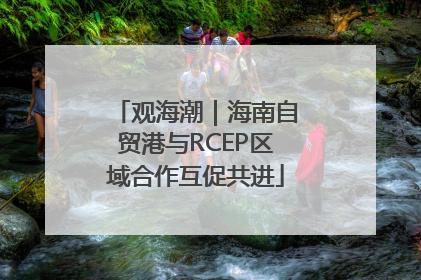 观海潮｜海南自贸港与RCEP区域合作互促共进