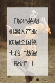 解码芜湖机器人产业跃居全国第七的“数智税钥”