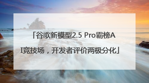谷歌新模型2.5 Pro霸榜AI竞技场，开发者评价两极分化