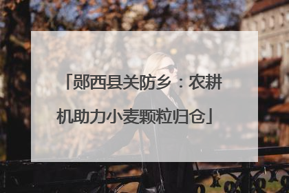 郧西县关防乡：农耕机助力小麦颗粒归仓