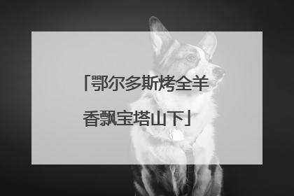 鄂尔多斯烤全羊香飘宝塔山下
