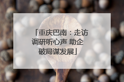 重庆巴南：走访调研听心声 助企破局谋发展