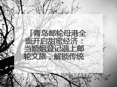 青岛邮轮母港全面开启甜蜜经济：当婚姻登记遇上邮轮文旅，解锁传统文化与现代浪漫的双重密码