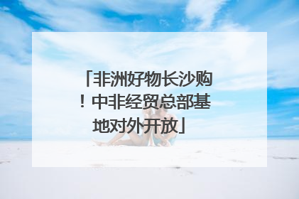 非洲好物长沙购！中非经贸总部基地对外开放