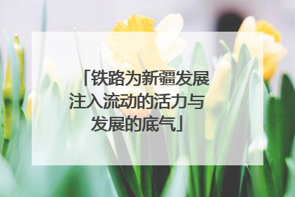 铁路为新疆发展注入流动的活力与发展的底气