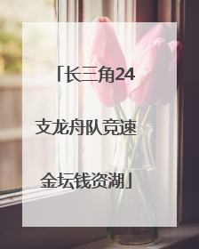 长三角24支龙舟队竞速金坛钱资湖