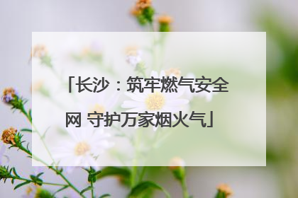 长沙：筑牢燃气安全网 守护万家烟火气