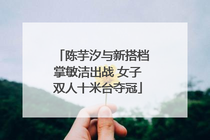陈芋汐与新搭档掌敏洁出战 女子双人十米台夺冠