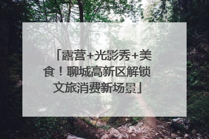 露营+光影秀+美食！聊城高新区解锁文旅消费新场景