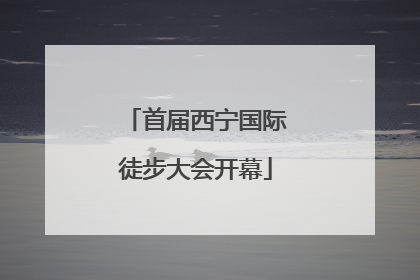 首届西宁国际徒步大会开幕