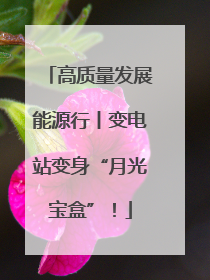 高质量发展能源行丨变电站变身“月光宝盒”！