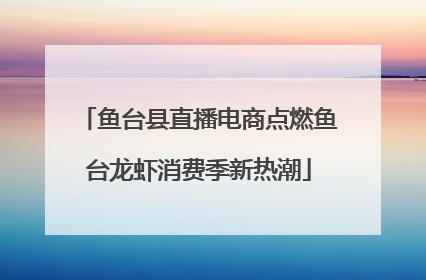 鱼台县直播电商点燃鱼台龙虾消费季新热潮